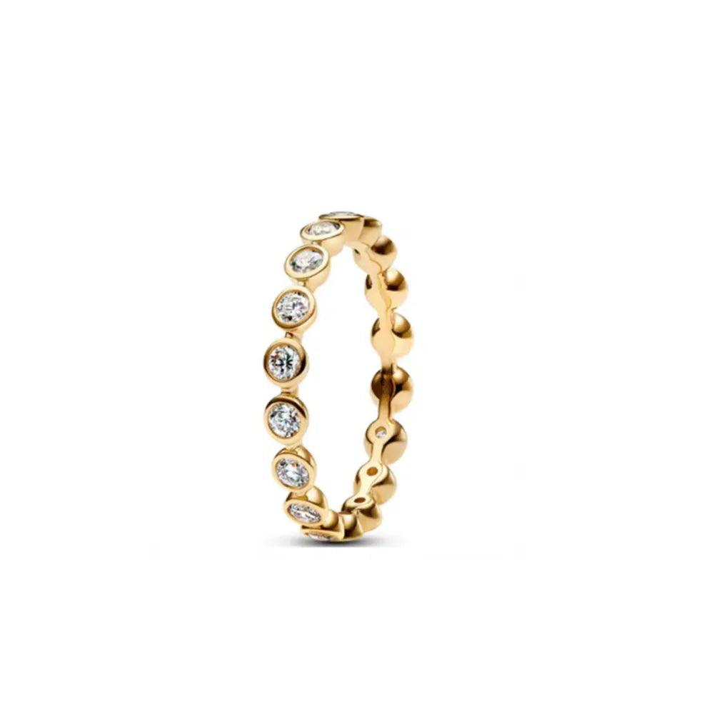 925 Silberring, neu, heiß begehrt, goldfarbene Ringe, für jeden Anlass geeignet, Armband und Halskette passend, DIY Geburtstagsgeschenk
