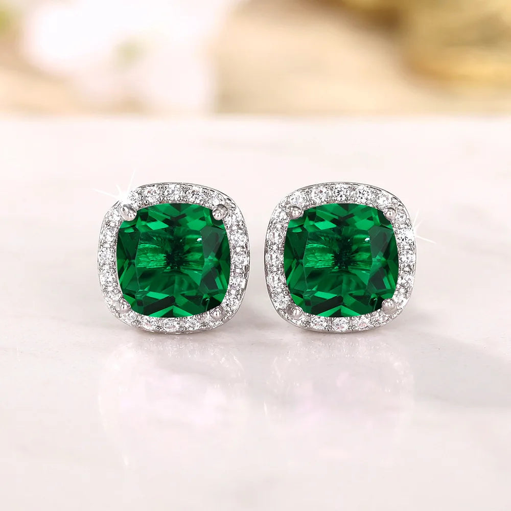 Neue Hellweiß/Gelb/Pink CZ Ohrstecker für Damen, modischer, schlichter Schmuck, hochwertige Hochzeit, Verlobung