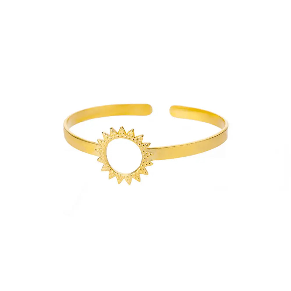 Exquisites klassisches Armband mit Wellenmuster für Damen, Manschettenarmband, goldfarben, Edelstahl, Handschmuck-Geschenk