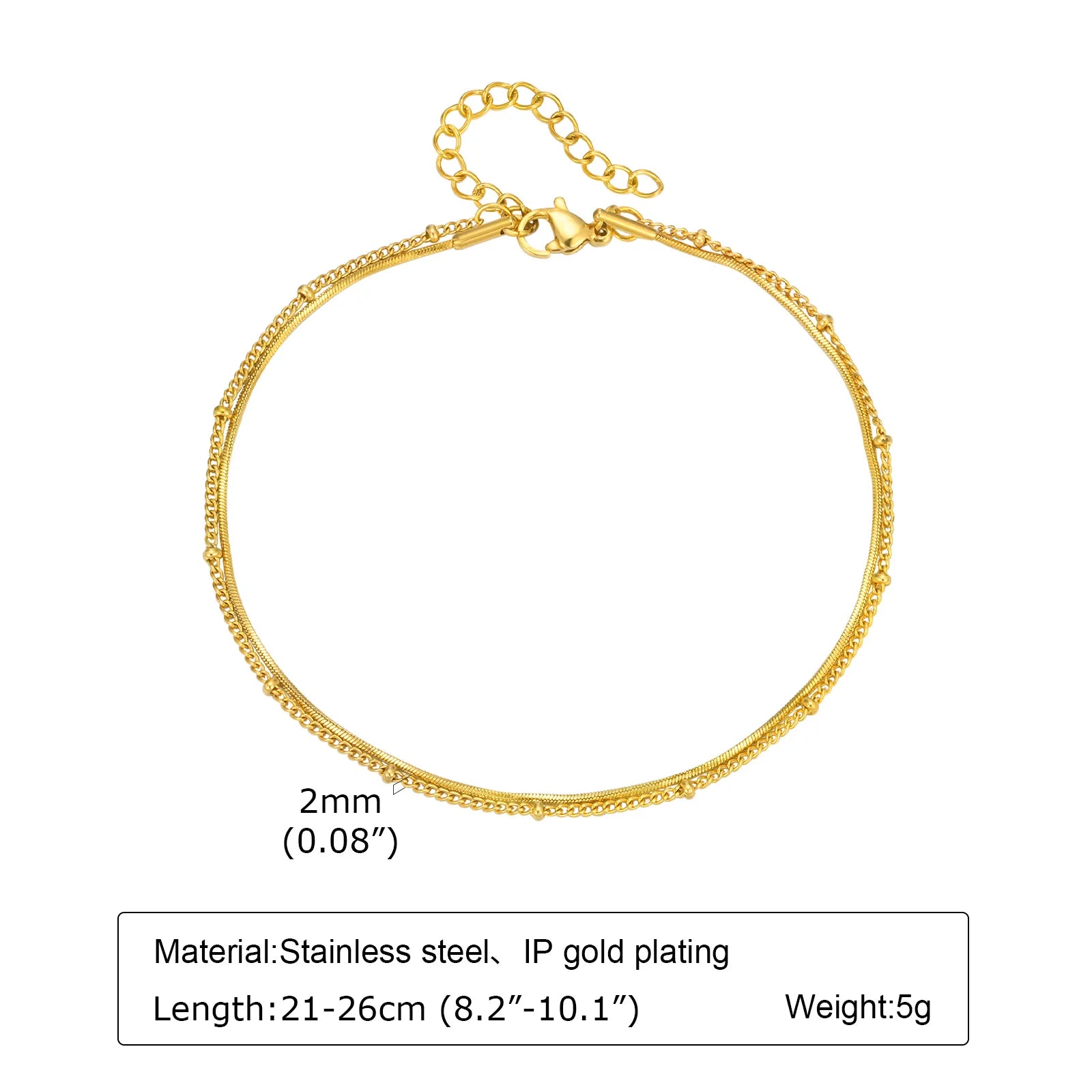 Edelstahl Glücksbringer Böses Auge Fußkettchen Armband für Frauen, blaues Auge Perlenkette Fußkettchen Sommer Strand Glücksbringer Amulett Geschenk