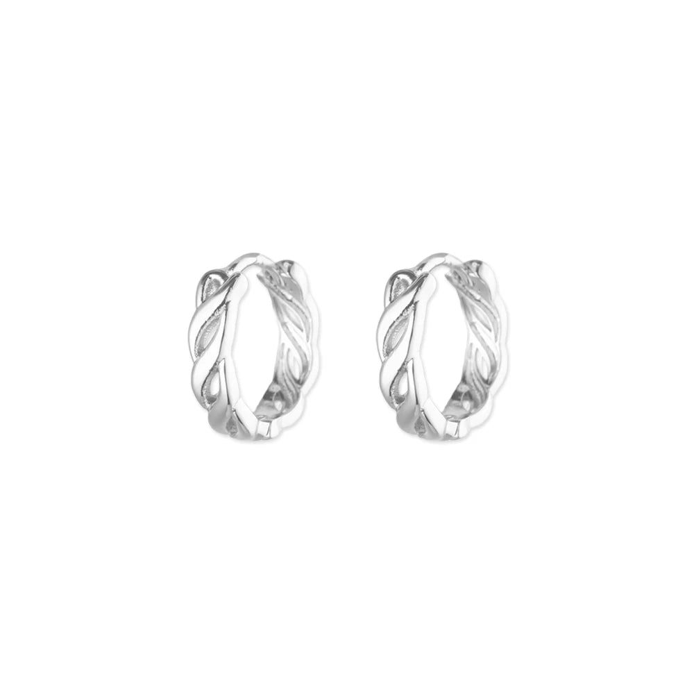 Vintage hohle gedrehte Kette Creolen für Damen Edelstahl Goldfarbe Ohrring 2025 Trend Hochzeitsschmuck pendientes