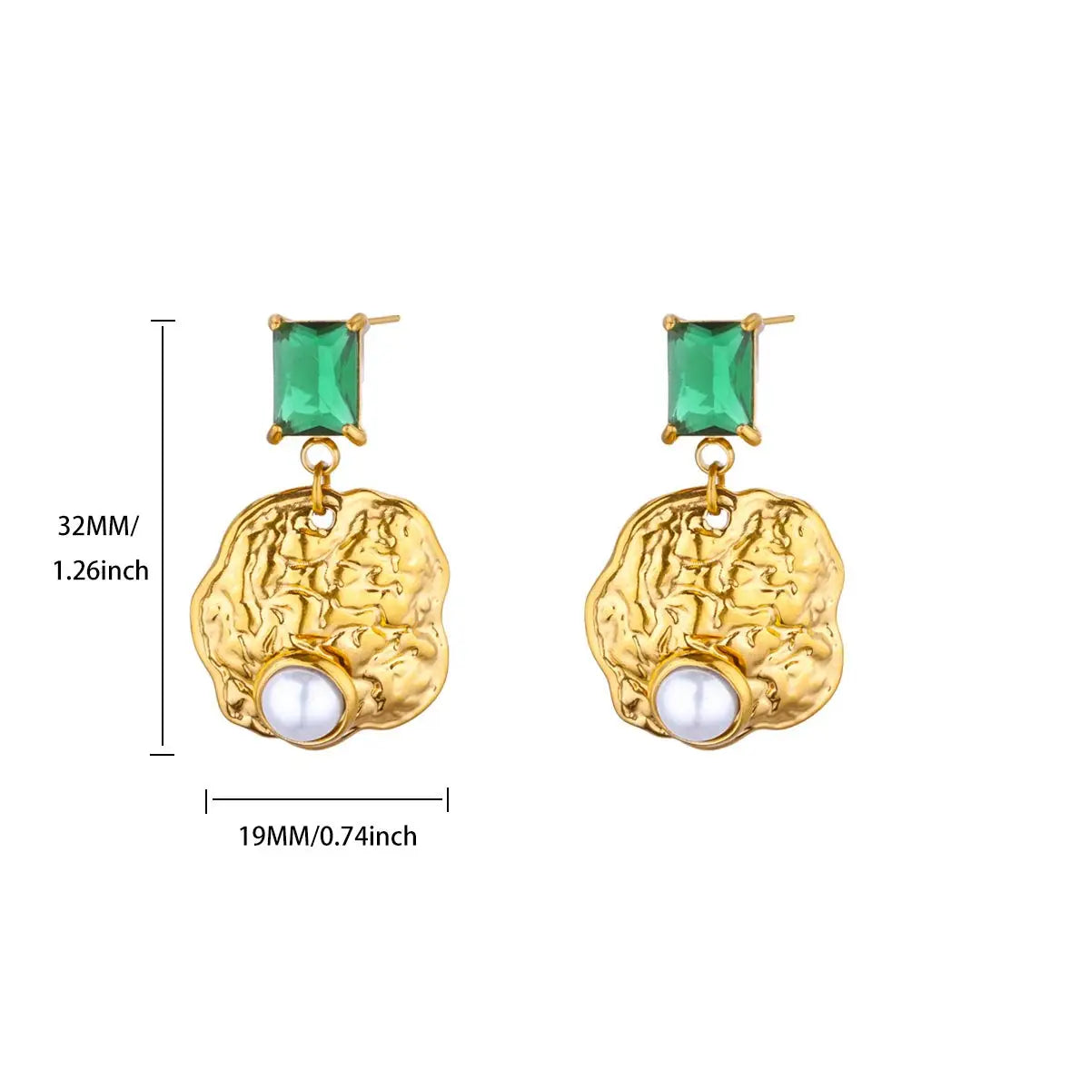 Elegante Imitationsperlen-Ohrringe für Damen Edelstahl Herz Schmetterling Muschel Tropfenohrringe Luxuriöser Ästhetischer Schmuck als Geschenk