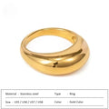 SUNIBI Fashion Simple Edelstahlringe für Damen Bogenringe Schmuck Paar Jahrestag Geometrischer Ring Größe 5 6 7 8 Schmuck