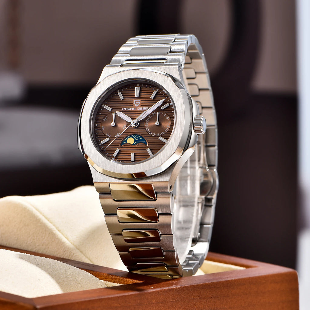 2024 Neue PAGANI DESIGN Damenuhren Luxusuhr für Damen Quarz-Armbanduhr Damen Saphir Wasserdicht Exquisites Geschenk Uhr