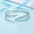 925 Sterling Silber Flügel Manschette Damen Armreifen Armbänder Hochzeit Luxus Qualität Schmuck Zubehör Großhandel Kostenlose Lieferung