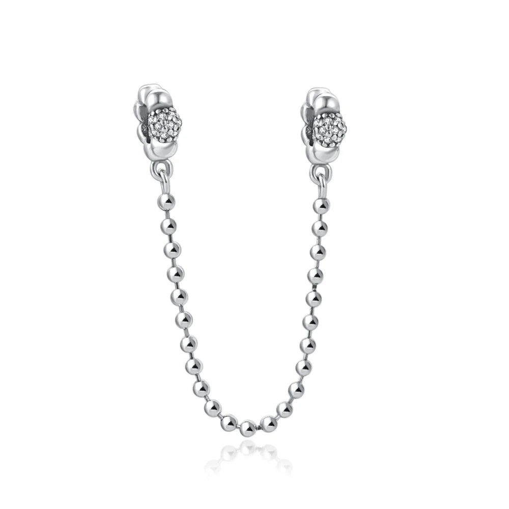 Europäisches Neues 925 Sterling Silber Frühling Neue Rosa Blume Ballon Katze Diy Perlen Charm Passend Europäische S925 Armband Armreifen