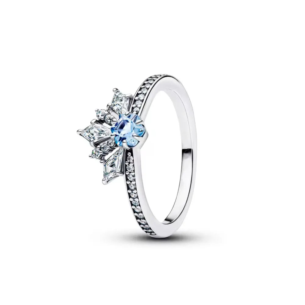 2026 Heiß verkaufter Ring aus 925er Sterlingsilber mit Herz-, Schmetterlings- und Blumenmotiv, exquisites und charmantes Schmuckgeschenk für europäische Frauen