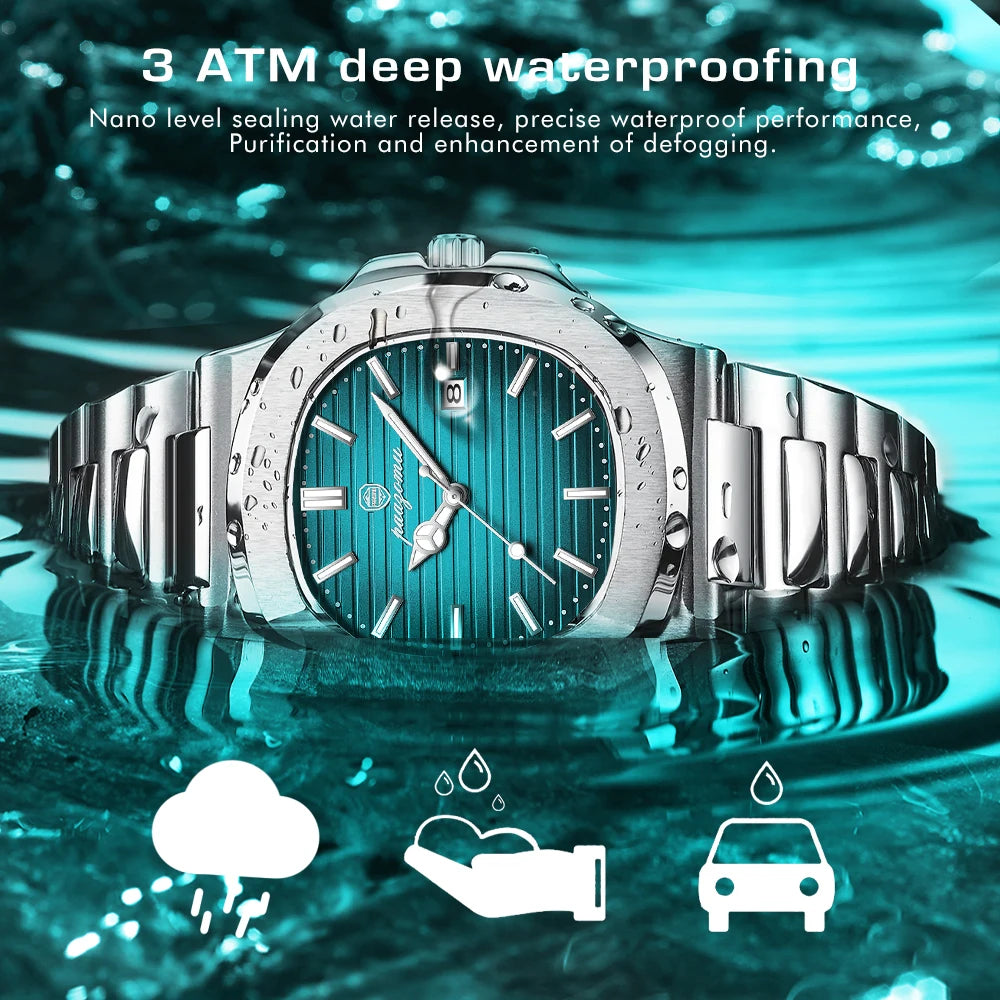 2026 Nuevo reloj de cuarzo para hombre, resistente al agua, reloj de negocios masculino, relojes de hombre de marca de lujo, reloj de hombre, cronógrafo, reloj hombre