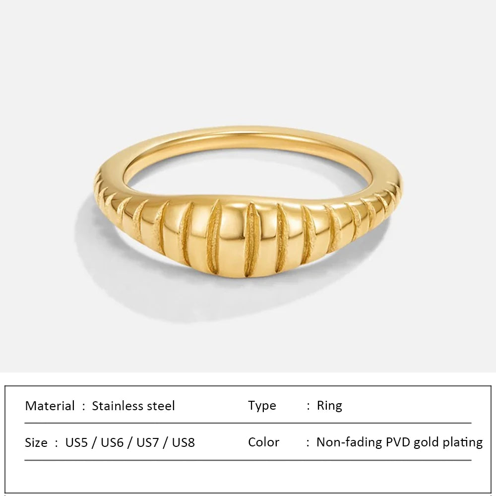 Anillo de acero inoxidable SUNIBI para mujer y hombre, estilo de moda, textura, anillos de pareja clásicos, regalos de joyería de boda al por mayor