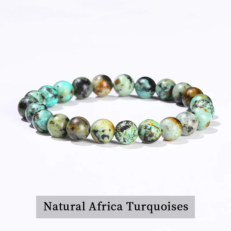 JD Natursteinperlen Armband Amethyst Tigerauge Kristall Quarz Achat Edelstein Perlen Armreifen Damen Herren Reiki Heilung Schmuck Geschenk