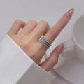 925 Sterling Silber Persönlichkeits-Perlenringe für Damen Verlobung Hochzeit Luxus-Schmuck