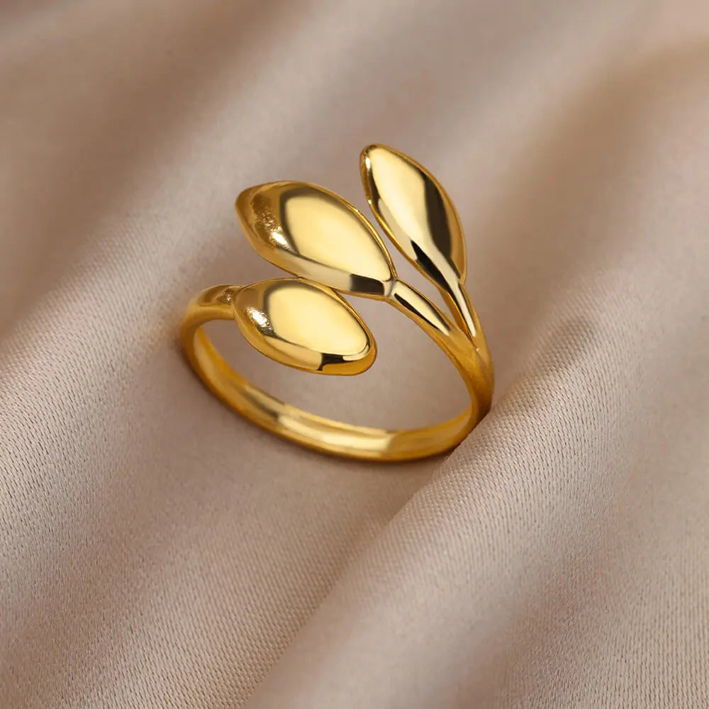 Zirkonsteinringe für Frauen Edelstahl Goldfarbe 2024 Neuer Trend Ehering Schmuck Geschenk bague femme anillos mujer