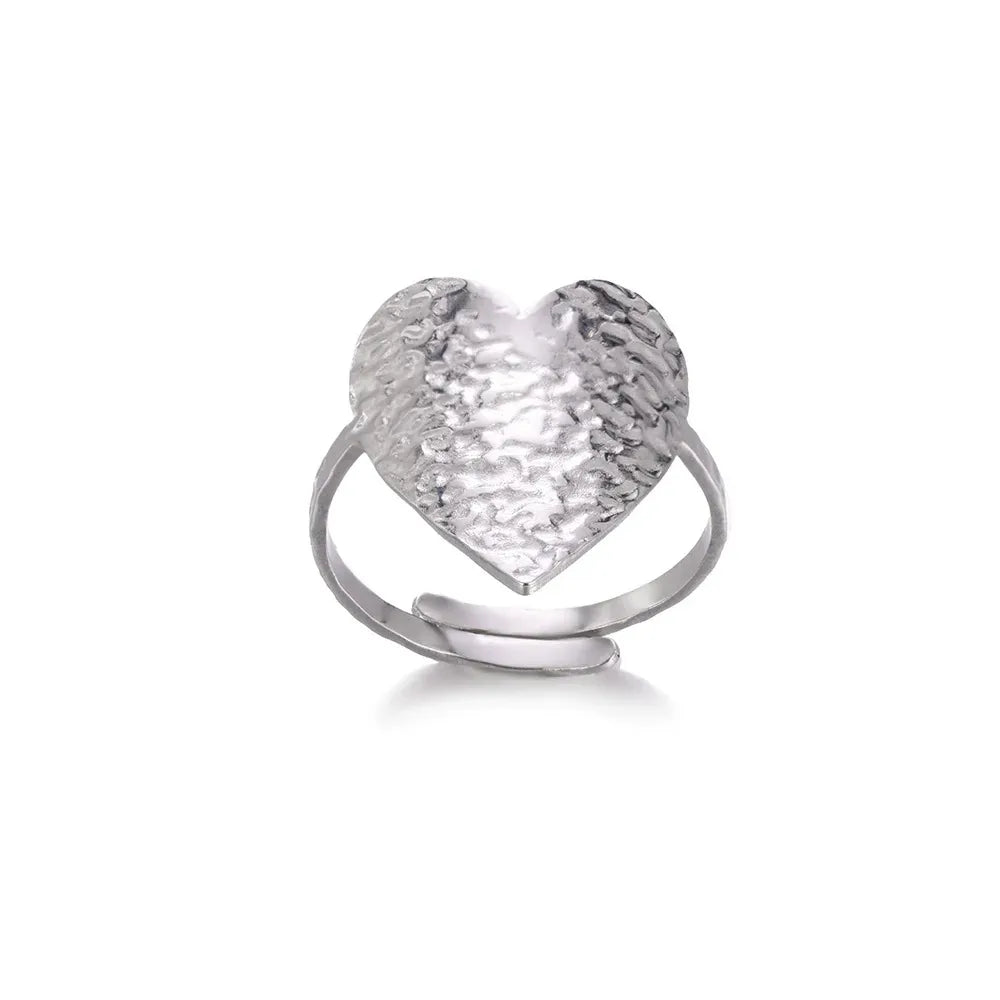 Zirkon Kleine Herzringe für Frauen Minimalismus Herzring Edelstahl Finger Zarter Ring Valentinstag Geschenke Kostenloser Versand