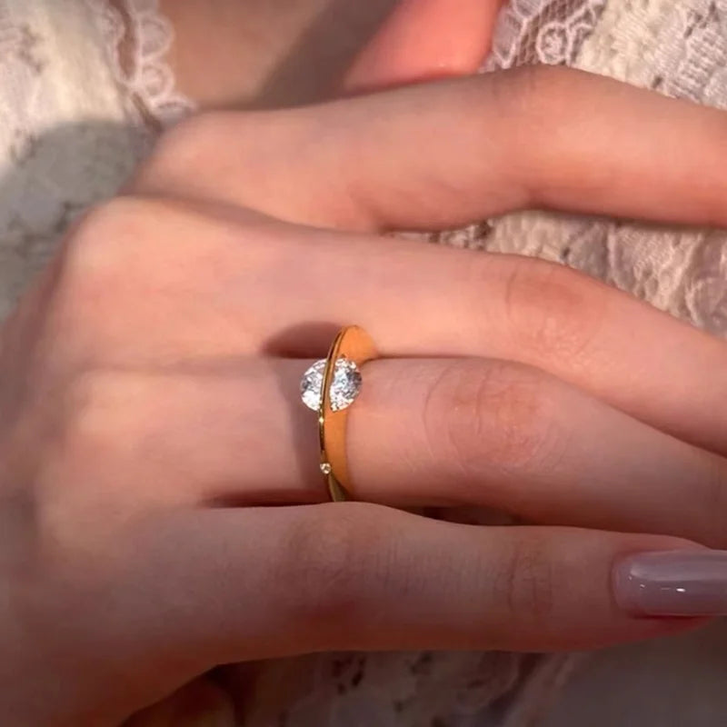 Anillo de Plata de Ley 925 con Planeta Personalizado y Circonita Avanzada para Mujer Boda Fiesta Uso Diario Joyería de Alta Calidad Regalo