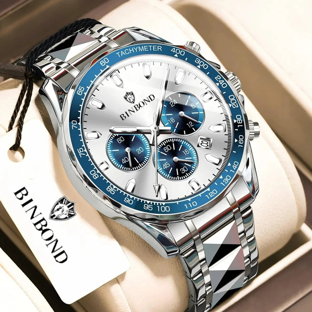 Deportes Nuevo Hombre Cronógrafo Reloj para Hombre Marca de Lujo Moda Cuarzo Relojes de Pulsera Regalos Relojes de Hombre Reloj Digital Automático