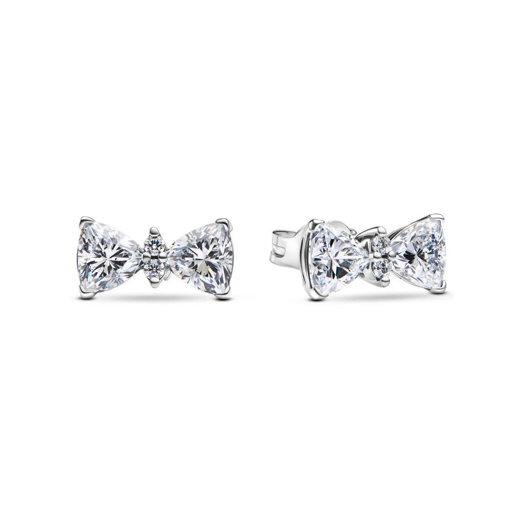 Neue S925 Silber Herz-Stein-Ohrstecker geeignet für Valentinstag, Muttertag, Jubiläumsgeschenk DIY Charm-Schmuck