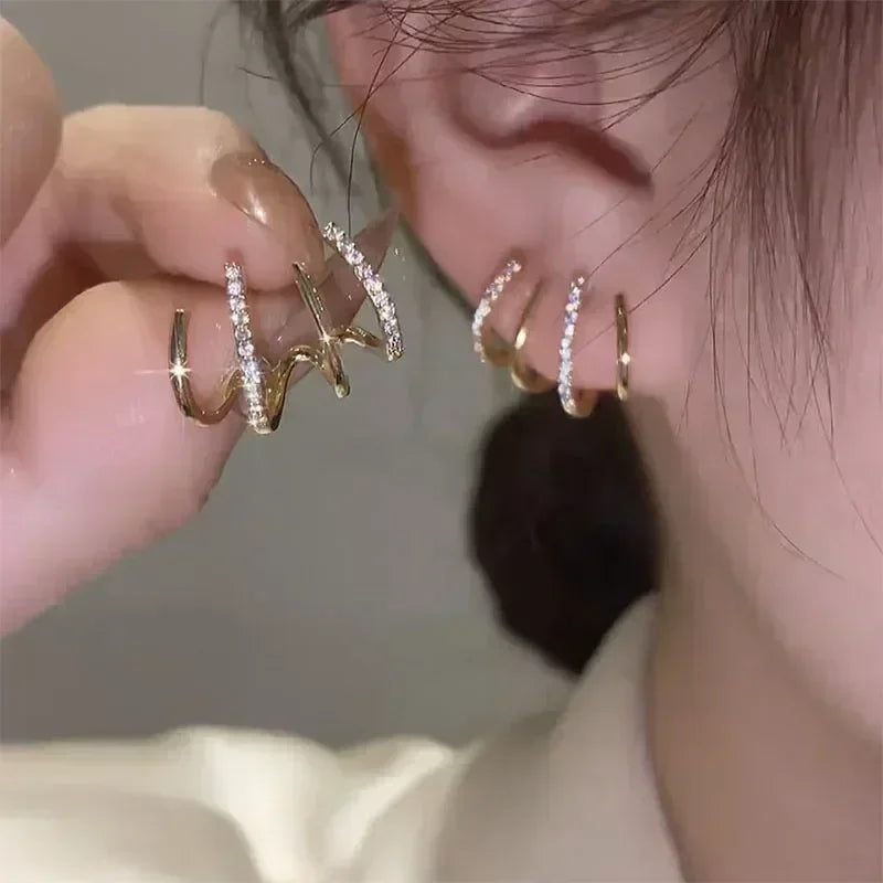 Französische High-End-Ohrringe aus braunem Kristall für Damen, modisch, luxuriös, personalisiert, Alltagsaccessoires, Abschlussballschmuck, Jubiläumsgeschenke