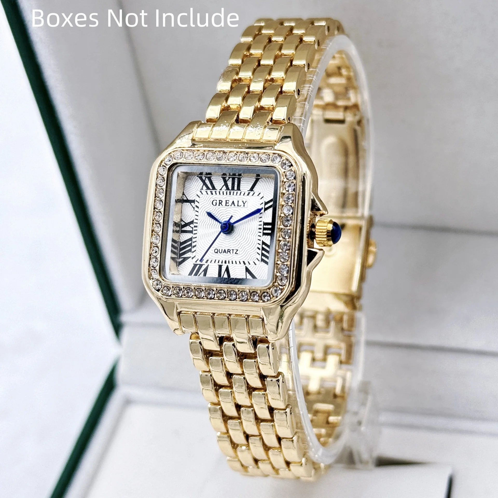 Neue Damenuhr Leichte Luxusmarke Business Gold Edelstahl Damenmode Quarzuhren Weibliche Uhr Armband Armbanduhr
