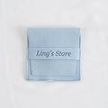 50/100Pcs Chic Custom Logo Jewelry Microfiber Strip Bag Rose Beige Pink Envelope Velvet Ring Earring Pendant Necklace Stud Pouch