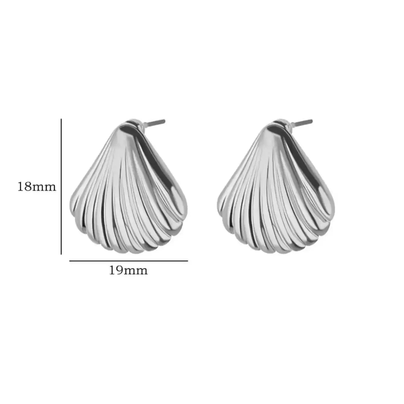 Edelstahl Muschelstecker Ohrring für Damen Goldfarbe Vintage Muschel Piercing Ohrring 2024 Trend Großhandel Ozean Schmuck Geschenk