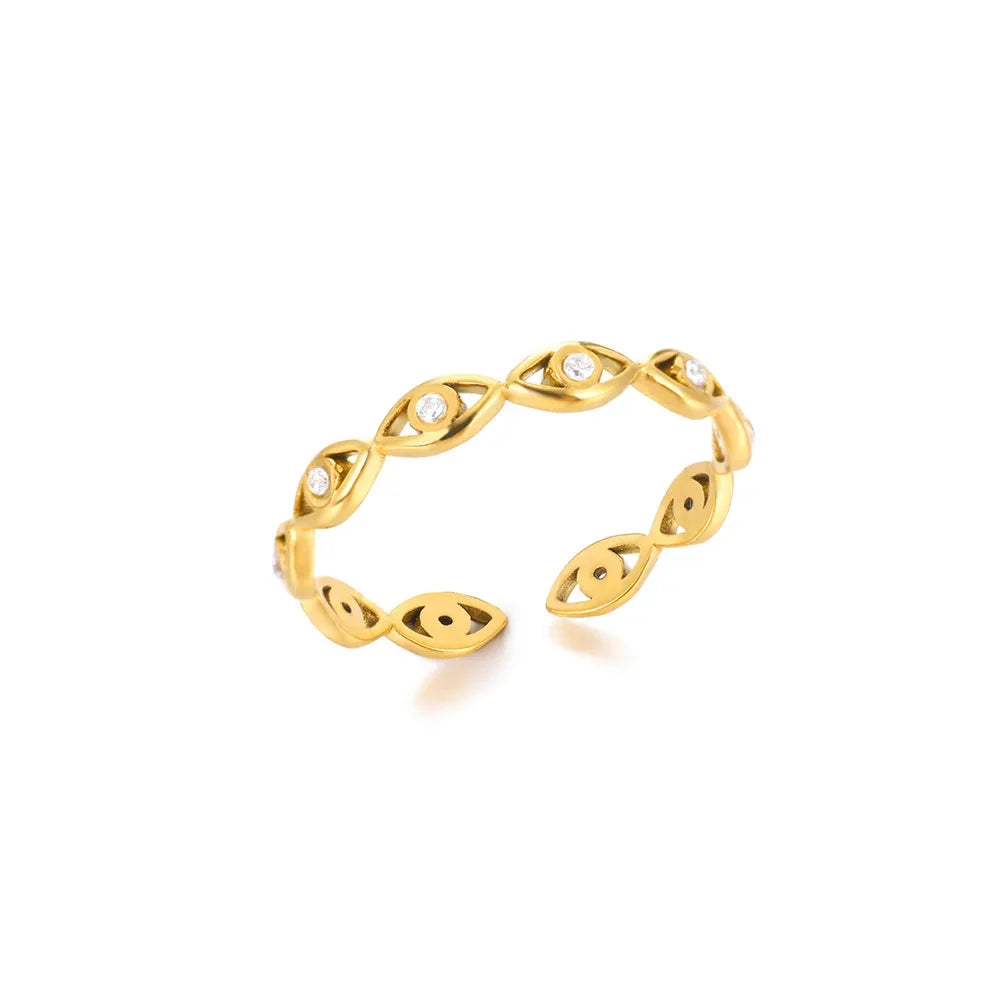 Elegante Edelstahl Big Bloom Blumenringe für Frauen Goldfarbe Sonne Seestern Offener Ring Fingerschmuck Hochzeit Ihr Geschenk Punk
