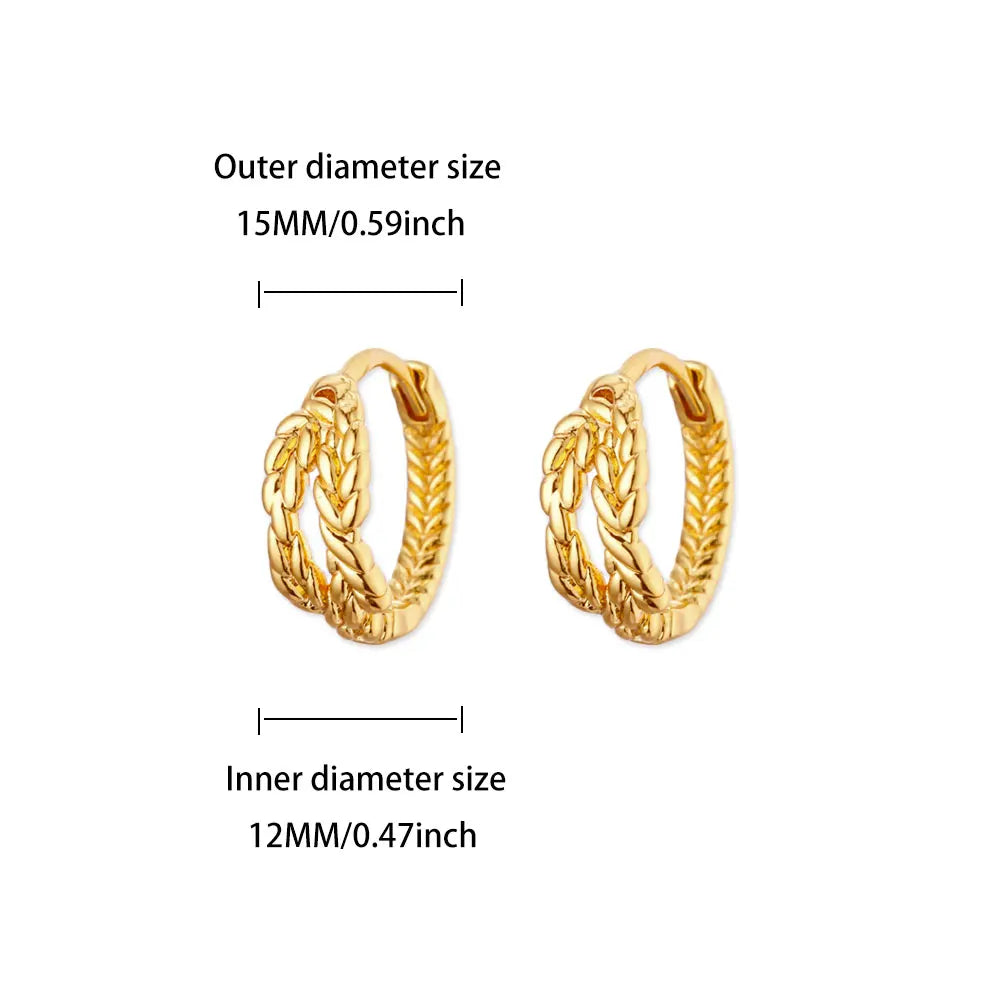 Pendientes de gancho geométricos para mujer, de acero inoxidable, color dorado, con diseño de medusa, pendientes colgantes de moda 2025, joyería de boda con perforación