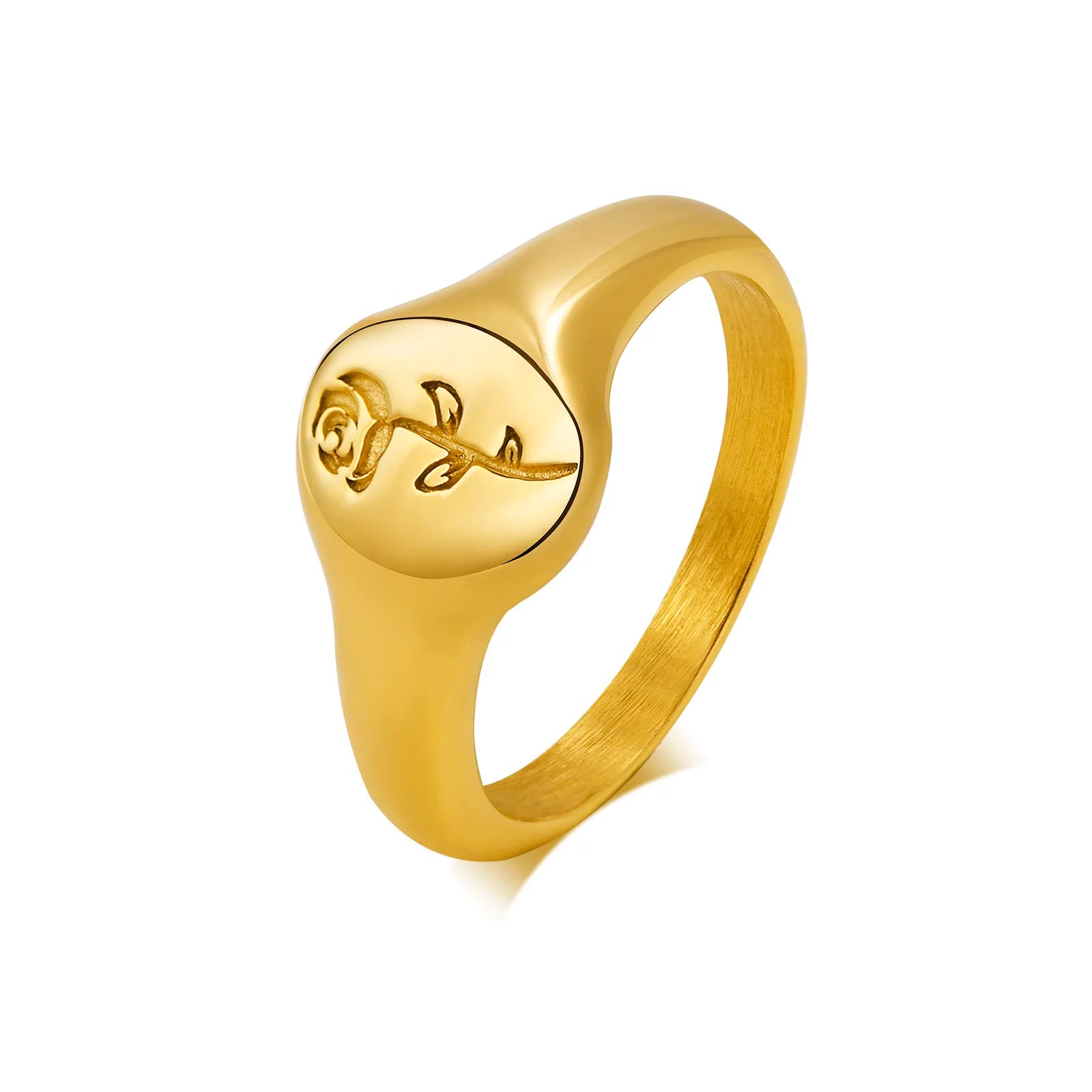 Einfacher Chevron V-Form Ring oder Party 316L Edelstahl Modeschmuck Ringe für Damen