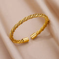 Jesus Bangles Bracelet for Women Stainless Steel Gold Color Luxury Bracelets New Trend Wedding Jewelry pulseras mujer bijoux