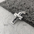 Nuevo Diseño 18K Chapado en Oro Impermeable Acero Inoxidable Colgante Cruz de Jesús Para Hombres Amuletos Religiosos