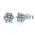 NeeTim 0.1-2 Carat D Color Moissanite Earrings For Women 925 Sterling Silver Ear Studs Sparkling Diamond Wedding Fine Jewelry
