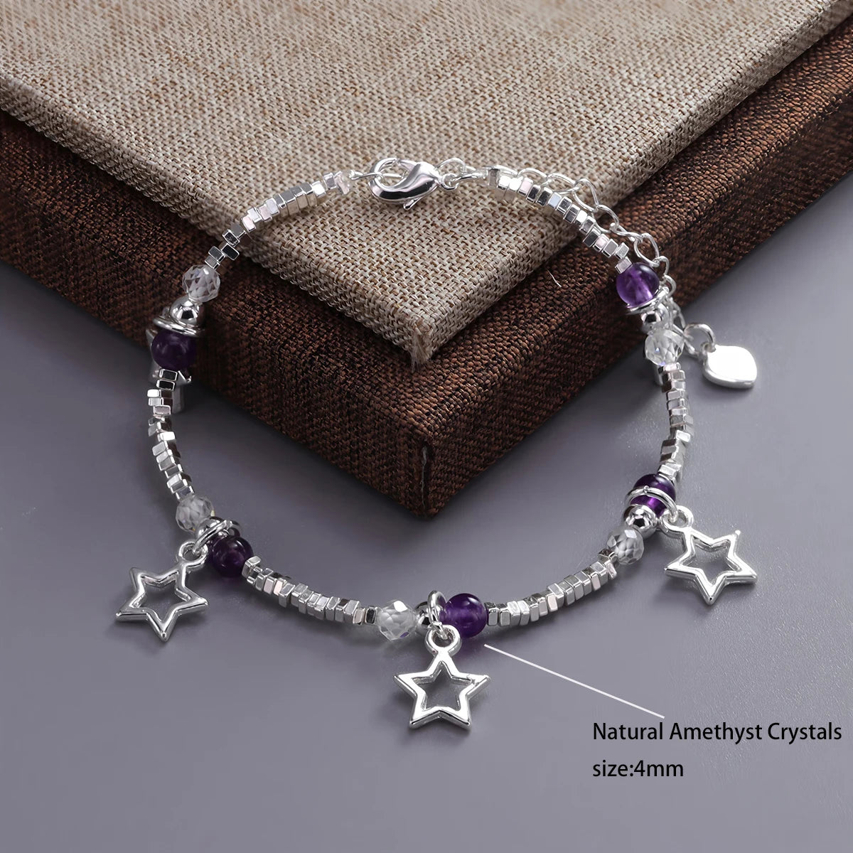 925er Sterlingsilber Sternperlen Armband für Frauen Fragmentiertes Silber Süß Romantisch Vielseitig Trend Schmuck Geschenke Dropshipping