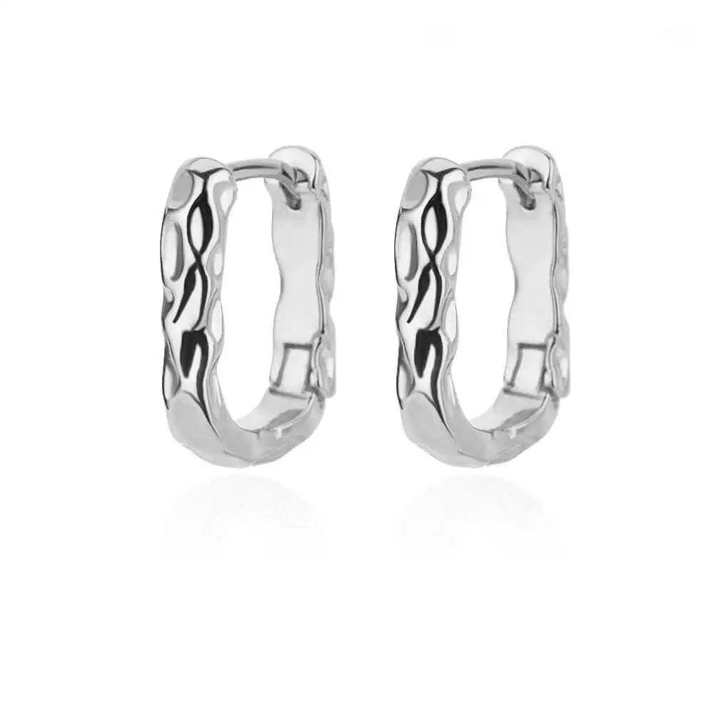 Luxus Blaue Zirkon Ohrringe für Damen Edelstahl Ohrringe 2024 Trendiges Neues Design Goth Schmuck Ohrringe Damen