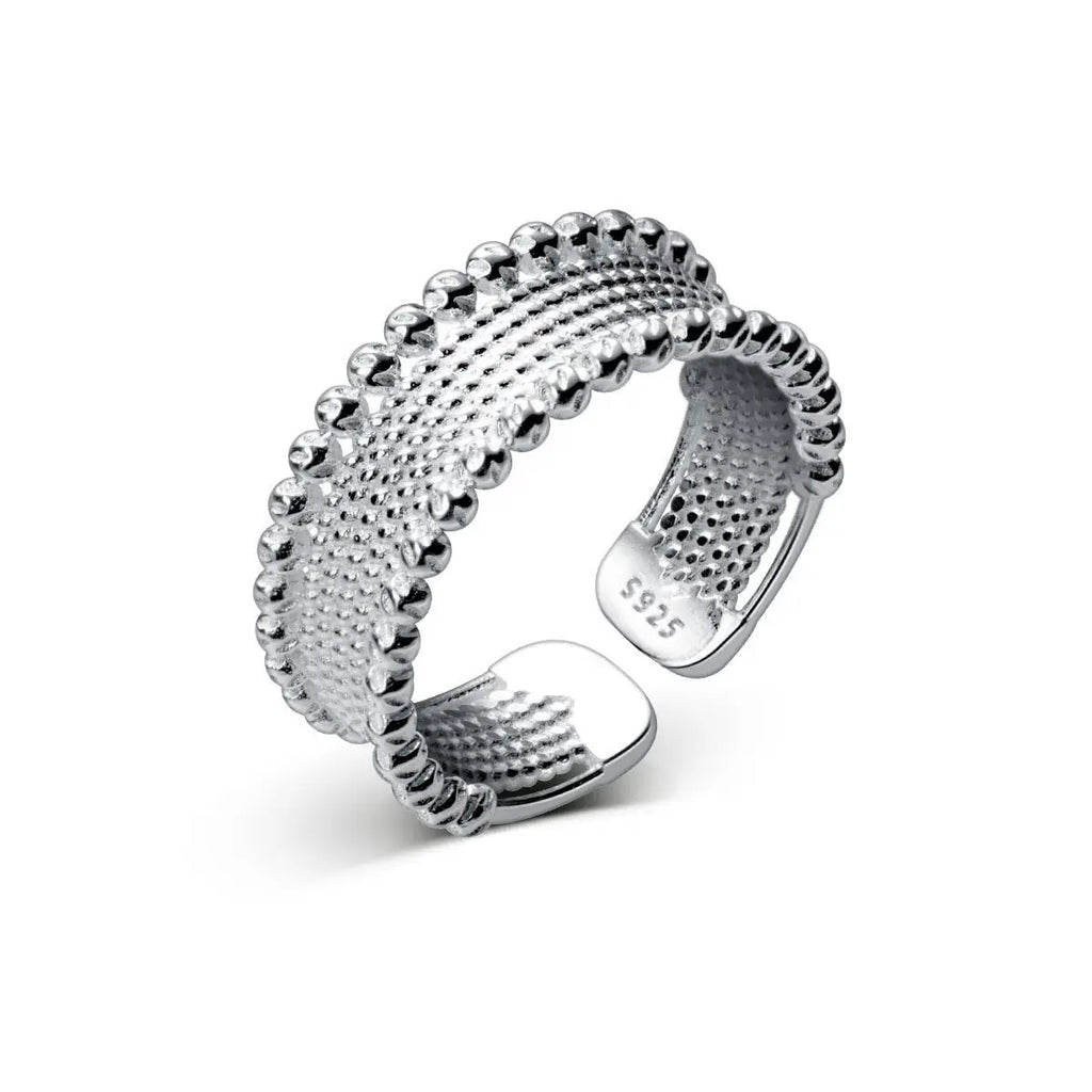 925 Sterling Silber Persönlichkeits-Perlenringe für Damen Verlobung Hochzeit Luxus-Schmuck