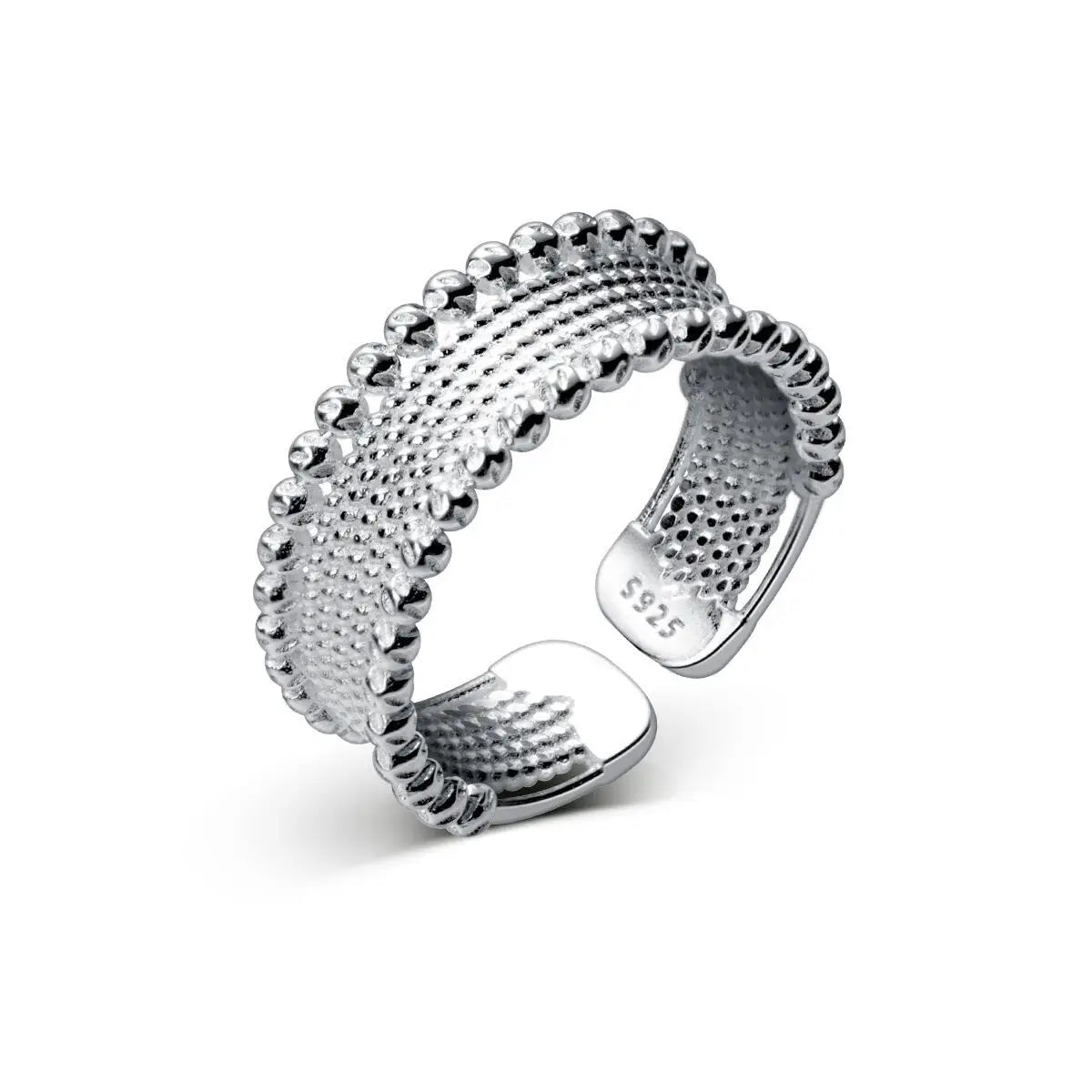 925 Sterling Silber Persönlichkeits-Perlenringe für Damen Verlobung Hochzeit Luxus-Schmuck