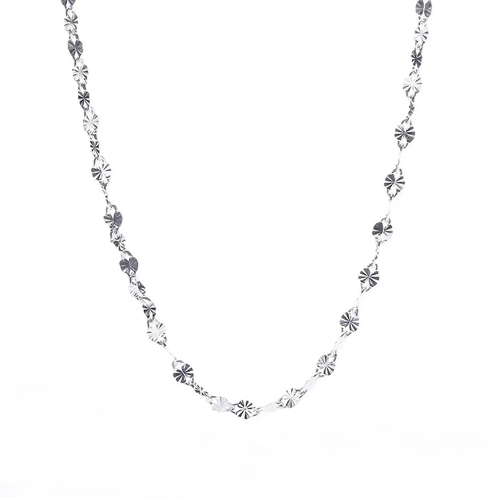 Cadenas planas de plata fina 925 para hombre y mujer, para bodas, fiestas, joyas, regalos de Navidad, 45-75 cm