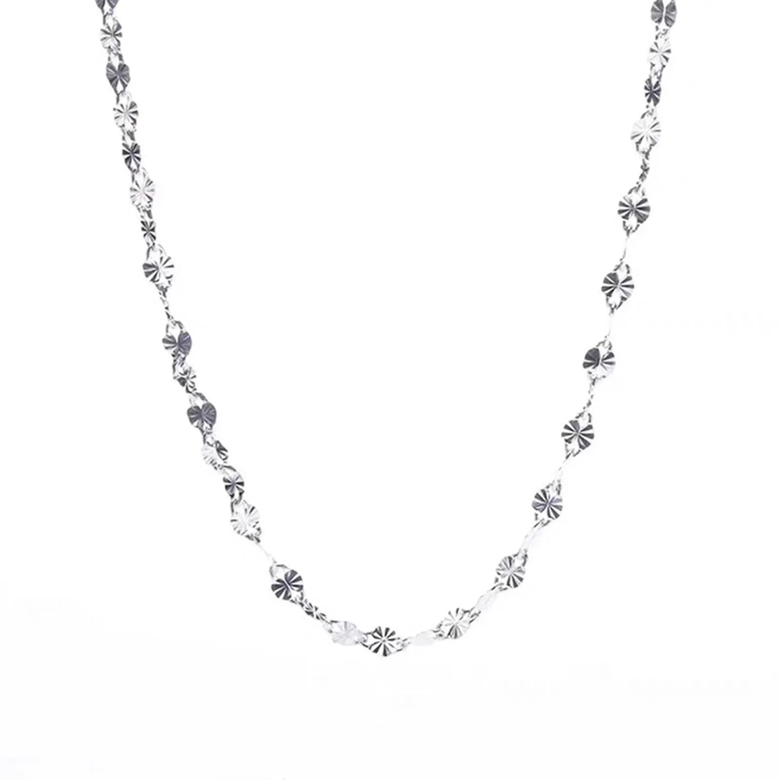 Cadenas planas de plata fina 925 para hombre y mujer, para bodas, fiestas, joyas, regalos de Navidad, 45-75 cm