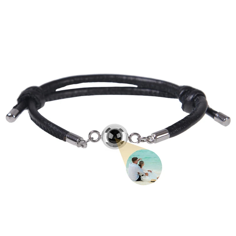 Individuelle Armbänder mit Bild im Inneren, personalisierte Projektionsarmbänder mit Fotos, Armband als persönliches Foto-Erinnerungsgeschenk