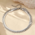 Stainless Steel Anklet Creative Splicing Wrap Around Leaf Design Blade Chain Anklet For Women Jewelry Goddess Banquet Fine Gifts