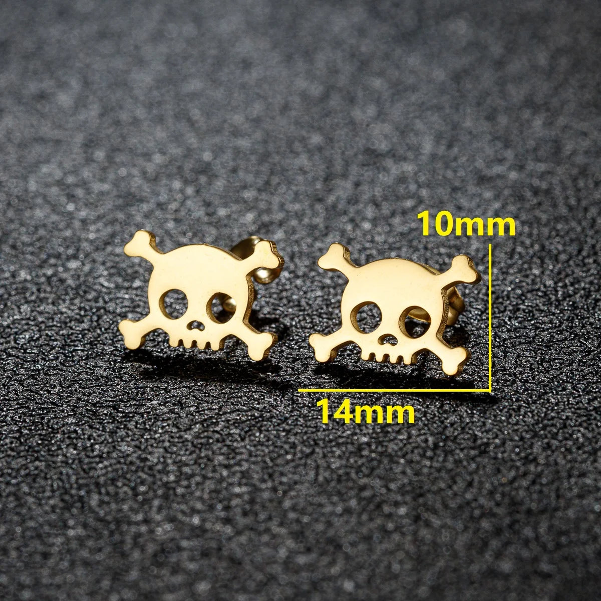 Horror Halloween Bat Spider Trendy Earrings Women 2024 Black Color Stainless Steel Ear Piercing Skull Punk Jewelry Party Gifts