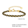 Zweifarbige Kettenarmband für Damen, klobiges Glied aus Metallmix, wasserdichter Schmuck aus Edelstahl, stylisches verstellbares Armband