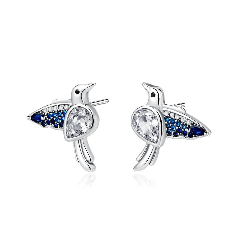 2026 Neue 925er Silber Elefant Kirschblüten Schmetterling Herz Ohrringe, eine zarte Wahl für Damenschmuck