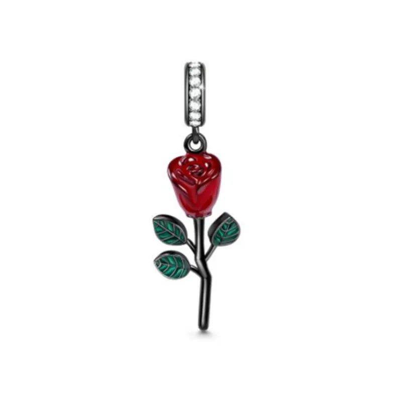 2026 925 Silber Blume, Schmetterling, Highland-Kuh, Motorrad-Anhänger passend für europäisches Original-Armband DIY Schmuck Exquisiter Schmuck