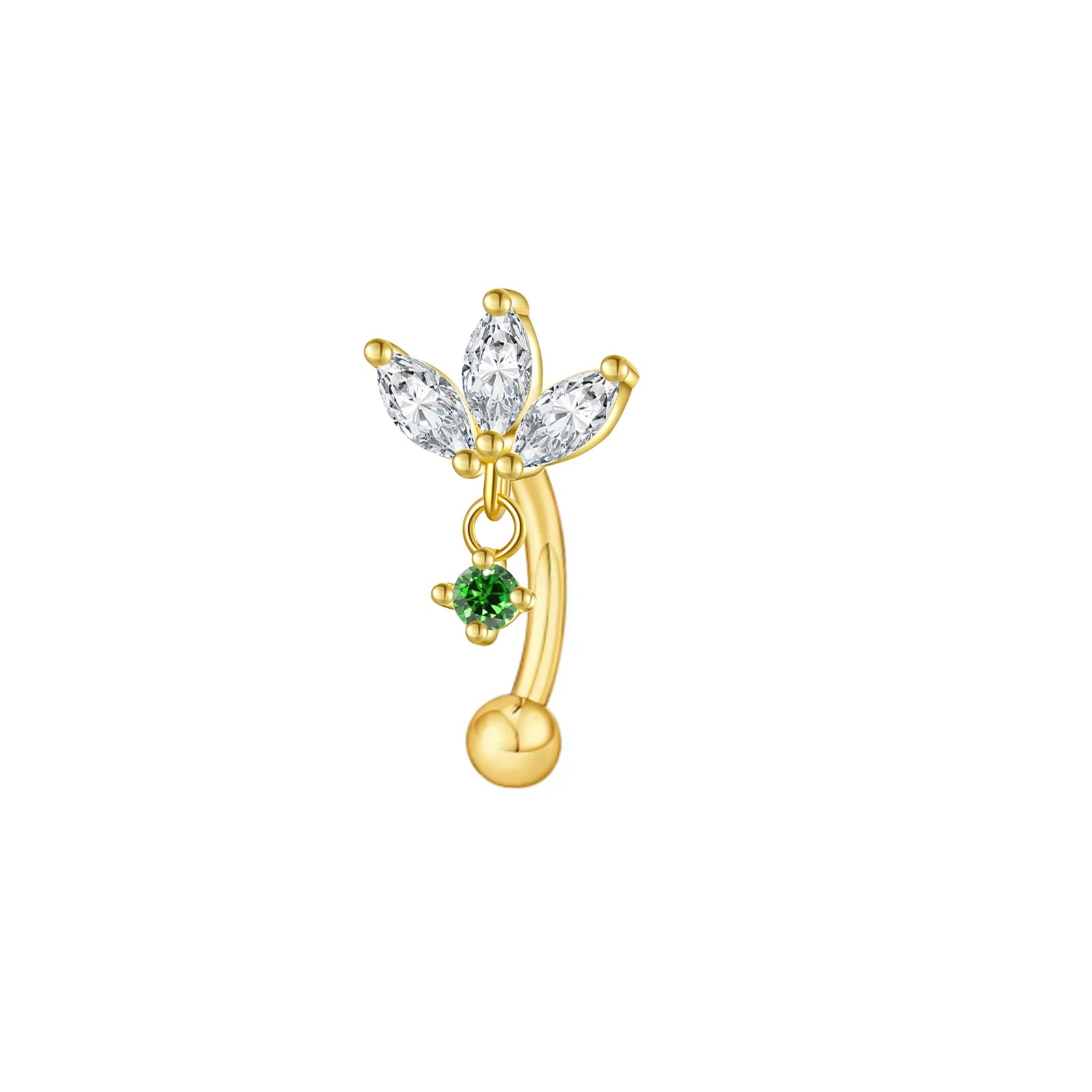Rook piercing Butterfly Ear Cartilage Eyebrow Tragus Helix Piercing Stud Curved barbell Wholesale Body  Jewelry