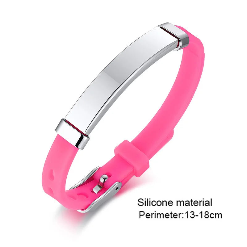 Personalisiertes Namensarmband für Mädchen Jungen Kind, Verstellbares geflochtenes Seilarmband mit individuellem ID-Tag, Graviertes Geburtstags-Weihnachtsgeschenk
