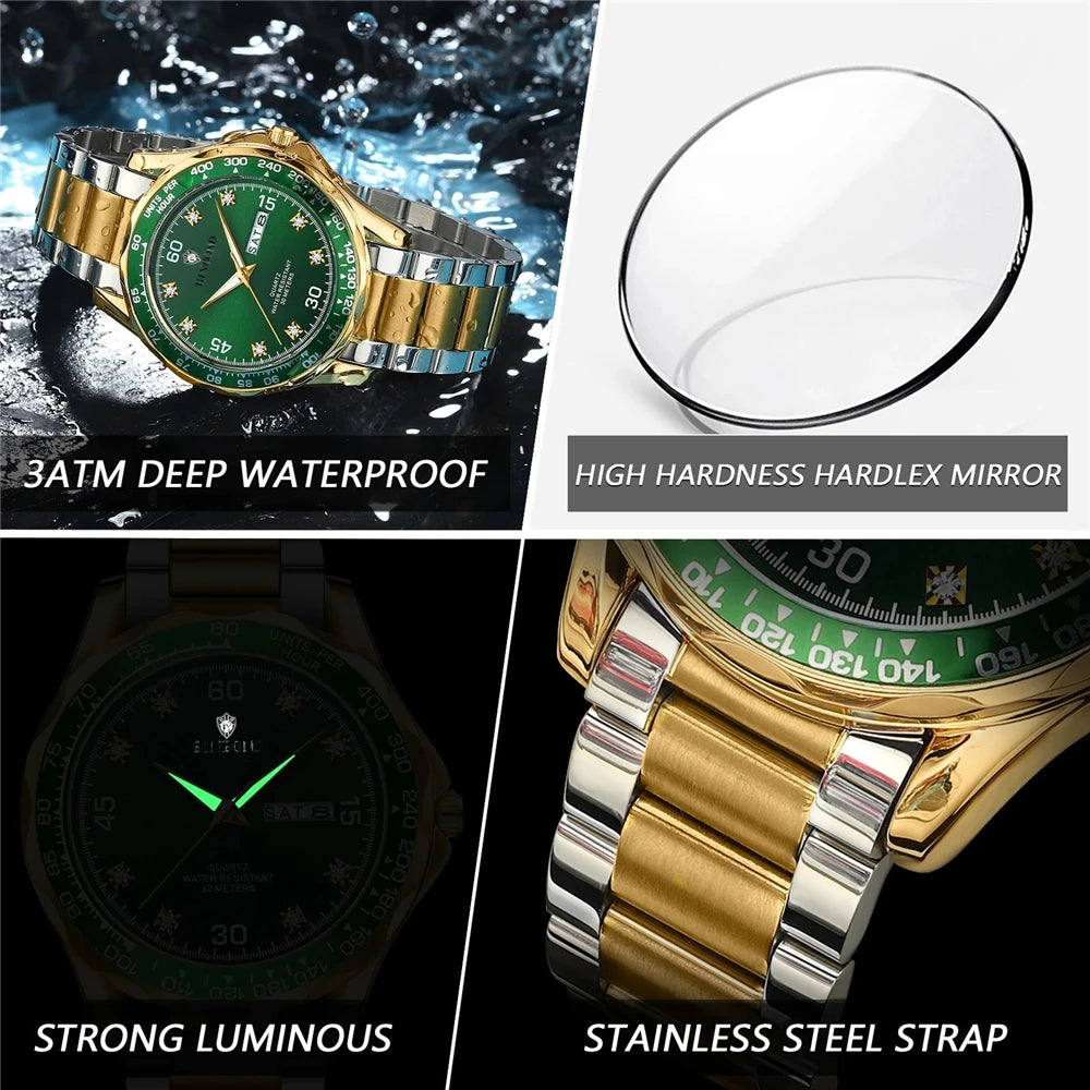 Nuevos relojes de pulsera de cuarzo de lujo de diseñador Reloj de diamante para hombre Regalos Relojes automáticos para hombre Reloj deportivo digital para hombre
