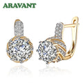 Aravant 925er Silber 18K Gold Ohrhänger für Damen Mode Party Schmuck Geschenke
