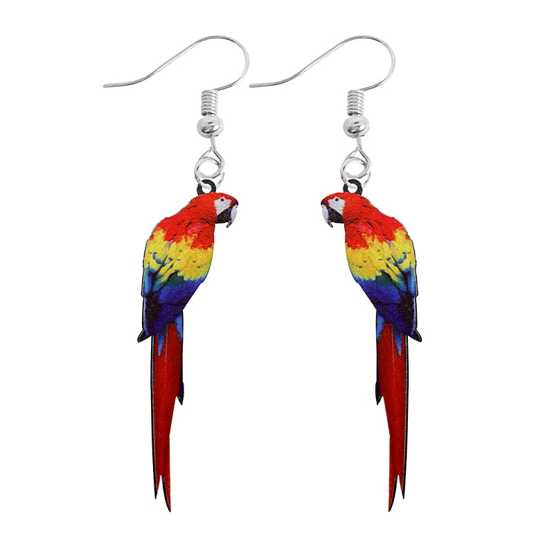 Ohrring Für Frauen Acryl Lustige Benutzerdefinierte Süße Mädchen Geschenk Ohrhänger Kinder Tier Kaninchen Papagei Vogel Frosch Schmetterling