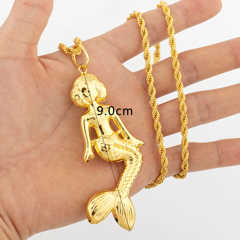 Colgante color oro Dubái, estilo hip hop, personalidad para hombres y mujeres, joyería minimalista, joyería para fiestas, regalos de cumpleaños.
