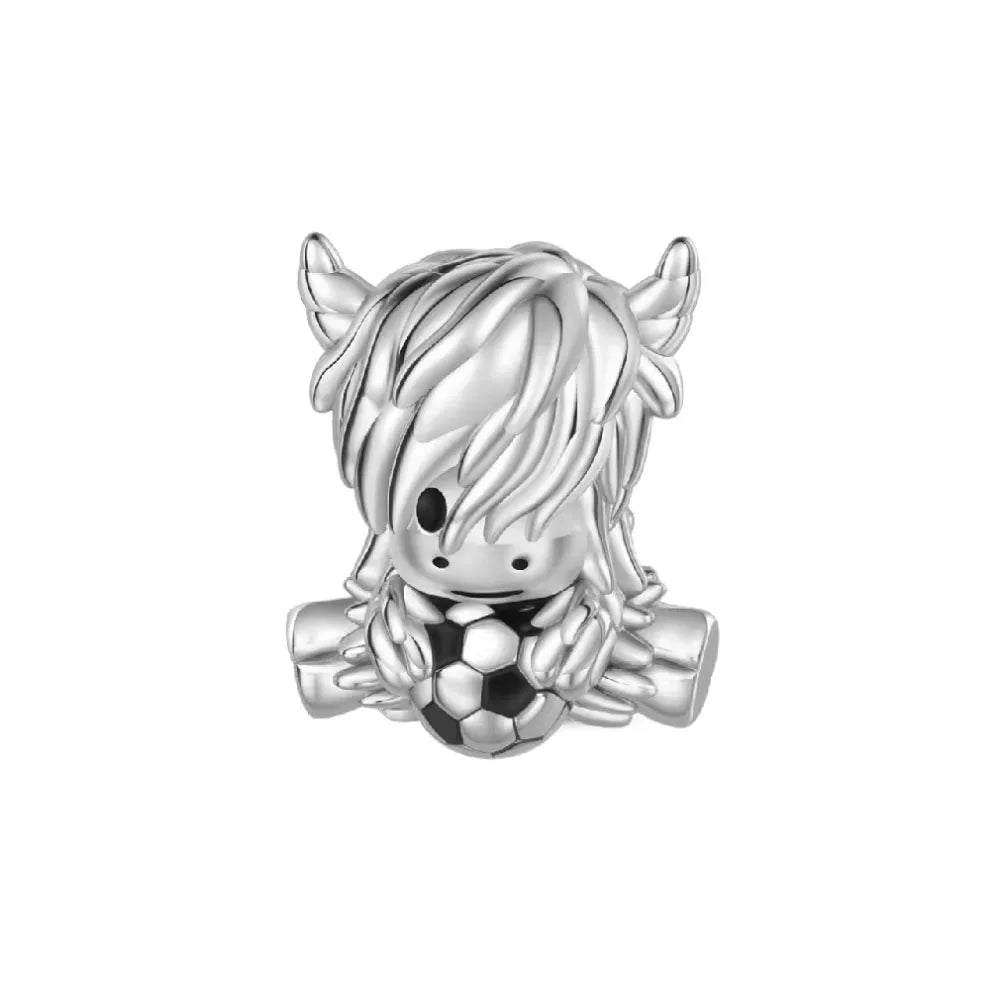 2026 925 Silber Blume, Schmetterling, Highland-Kuh, Motorrad-Anhänger passend für europäisches Original-Armband DIY Schmuck Exquisiter Schmuck
