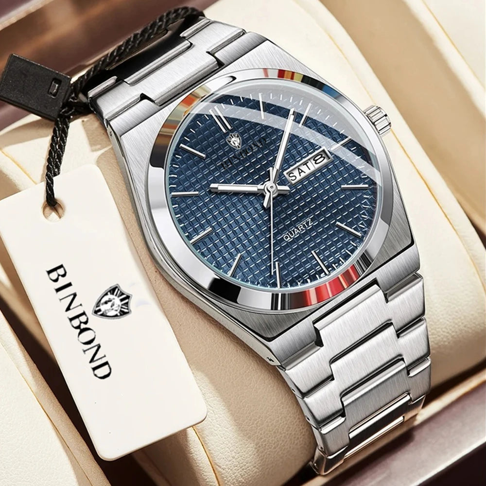 Relojes de pulsera de cuarzo de moda Nueva marca estilo simple Reloj de lujo azul cielo Reloj automático para hombre Relojes para hombre Regalos para hombre Reloj